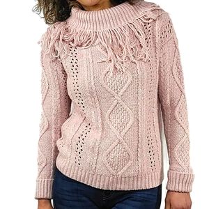 INC Fringe Sweater Size Medium